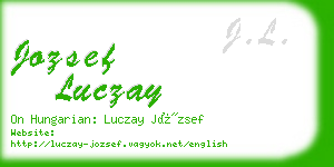 jozsef luczay business card